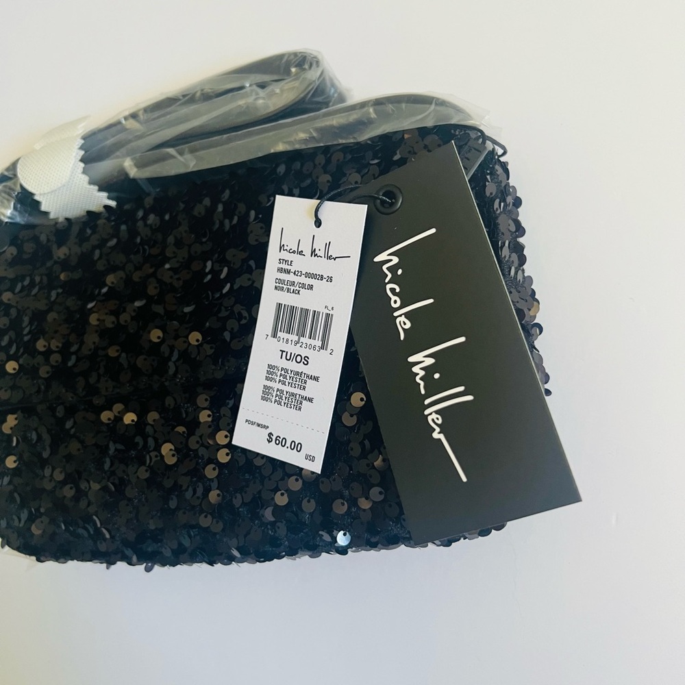 Nicole Miller Black Sequin Bag🖤 - Picture 4 of 9